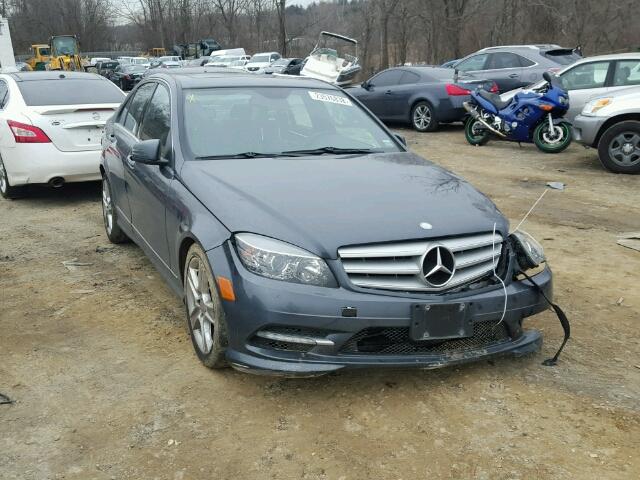 WDDGF8BB8BR169696 - 2011 MERCEDES-BENZ C 300 4MAT GRAY photo 1