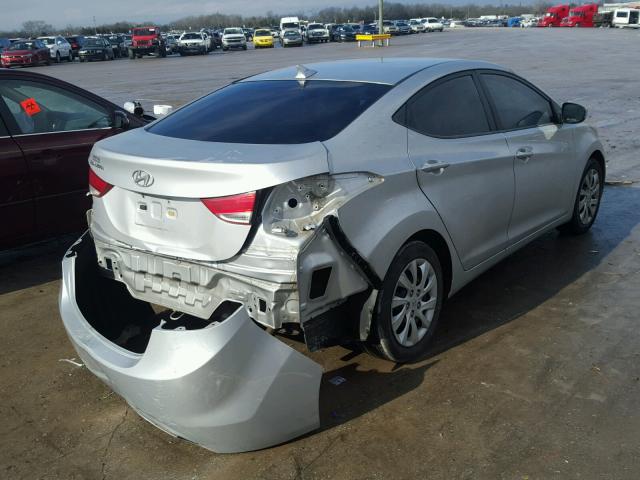 5NPDH4AE6BH030282 - 2011 HYUNDAI ELANTRA GL SILVER photo 4