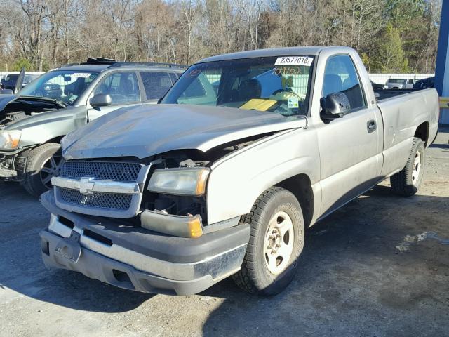 1GCEC14X03Z109102 - 2003 CHEVROLET SILVERADO SILVER photo 2