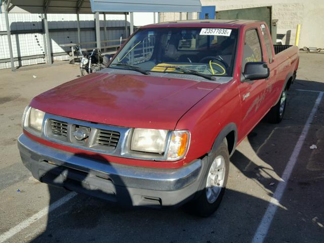 1N6DD26S4WC332554 - 1998 NISSAN FRONTIER K RED photo 2