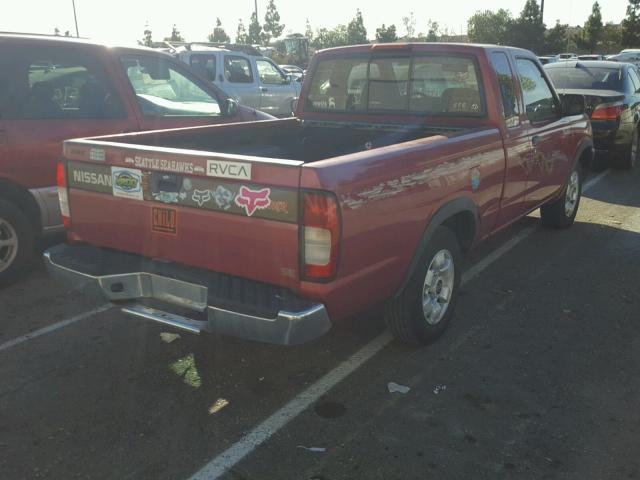 1N6DD26S4WC332554 - 1998 NISSAN FRONTIER K RED photo 4