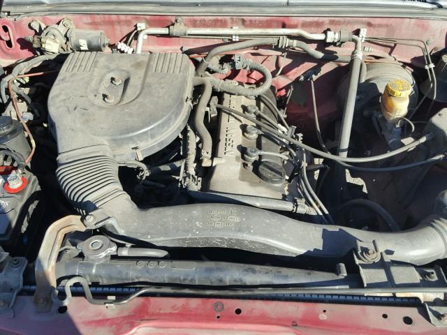 1N6DD26S4WC332554 - 1998 NISSAN FRONTIER K RED photo 7