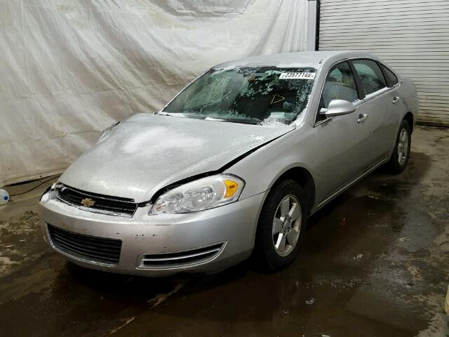 2G1WT55K781204926 - 2008 CHEVROLET IMPALA LT SILVER photo 2