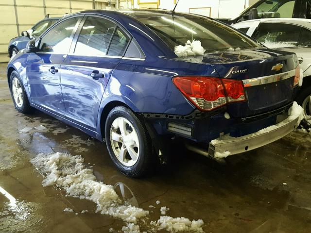 1G1PK5SB6D7203629 - 2013 CHEVROLET CRUZE LT BLUE photo 3