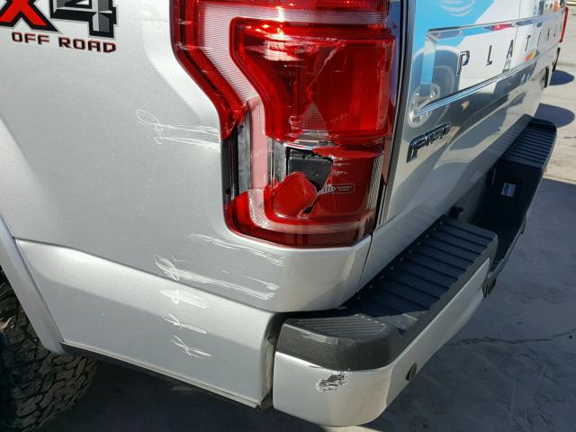 1FTEW1EG4FFB33317 - 2015 FORD F150 SUPER SILVER photo 9