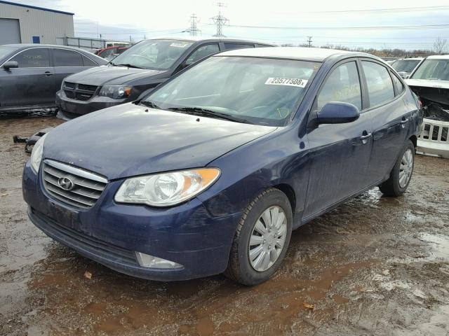 KMHDU4AD4AU112191 - 2010 HYUNDAI ELANTRA BL BLUE photo 2