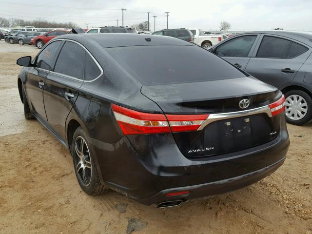 4T1BK1EB2FU155388 - 2015 TOYOTA AVALON XLE BLACK photo 3