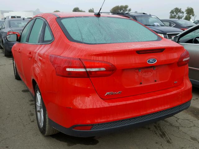 1FADP3F23FL242379 - 2015 FORD FOCUS SE RED photo 3