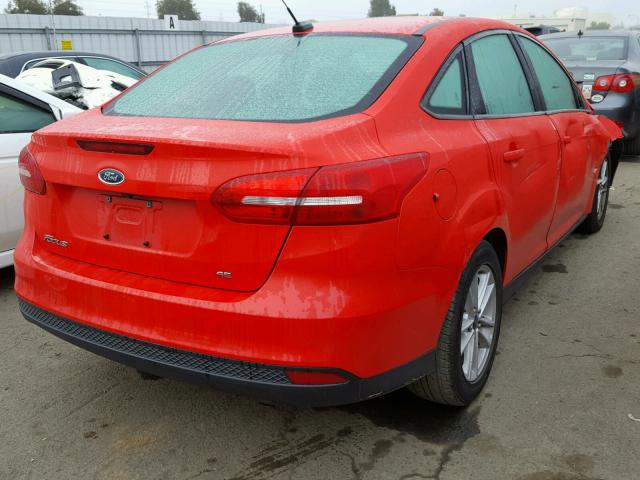 1FADP3F23FL242379 - 2015 FORD FOCUS SE RED photo 4