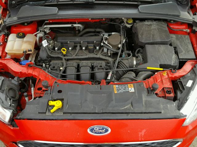 1FADP3F23FL242379 - 2015 FORD FOCUS SE RED photo 7