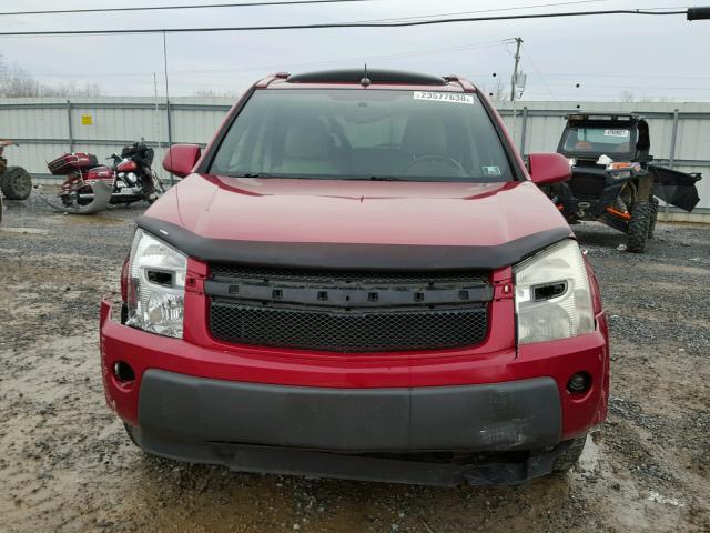 2CNDL73F766006276 - 2006 CHEVROLET EQUINOX LT RED photo 10