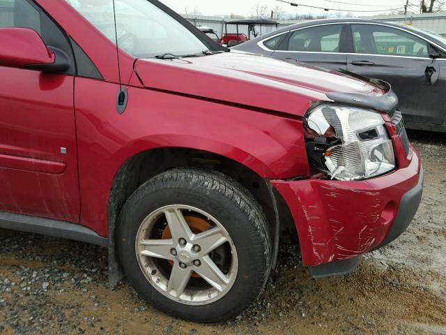 2CNDL73F766006276 - 2006 CHEVROLET EQUINOX LT RED photo 9