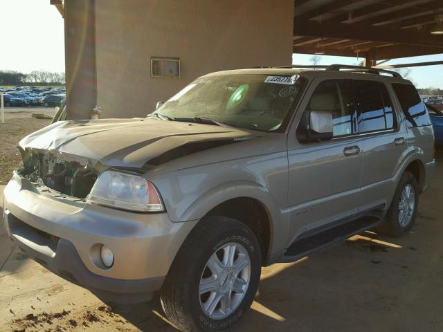 5LMEU68H44ZJ27951 - 2004 LINCOLN AVIATOR TAN photo 2