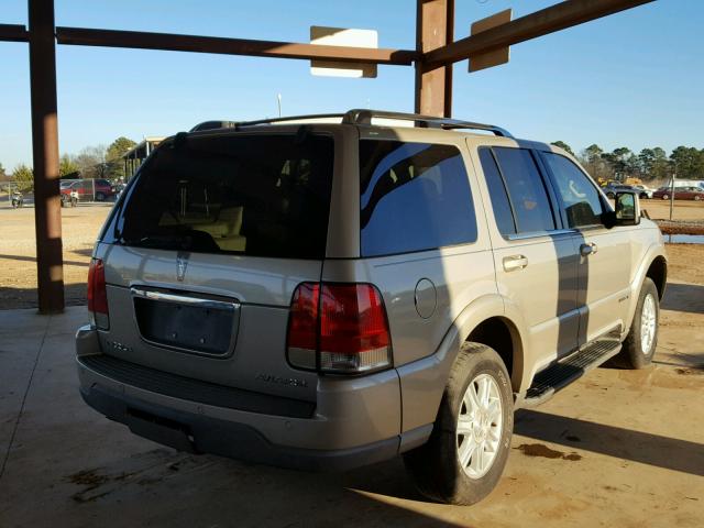 5LMEU68H44ZJ27951 - 2004 LINCOLN AVIATOR TAN photo 4