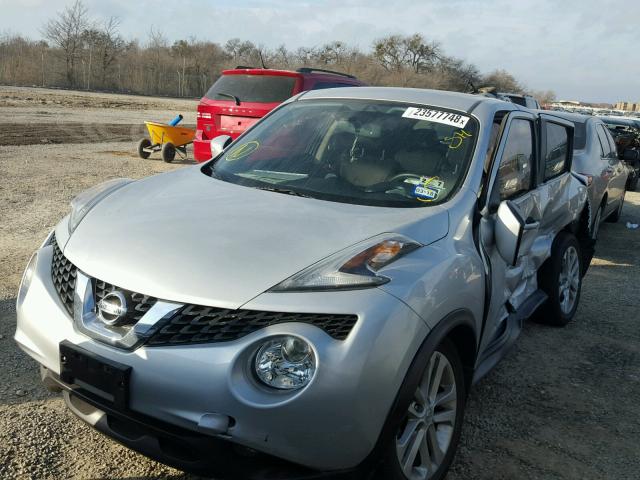 JN8AF5MR0FT503399 - 2015 NISSAN JUKE S SILVER photo 2