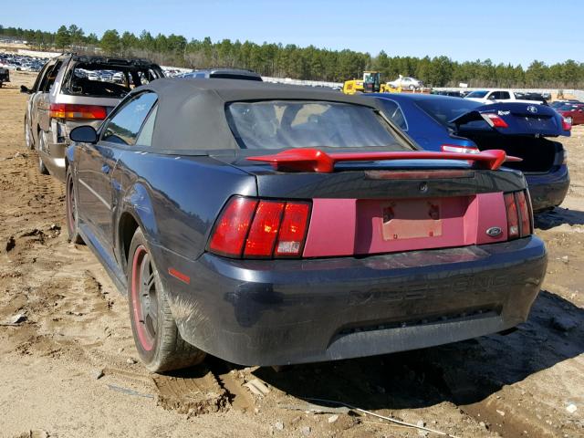 1FAFP44441F166262 - 2001 FORD MUSTANG BLACK photo 3