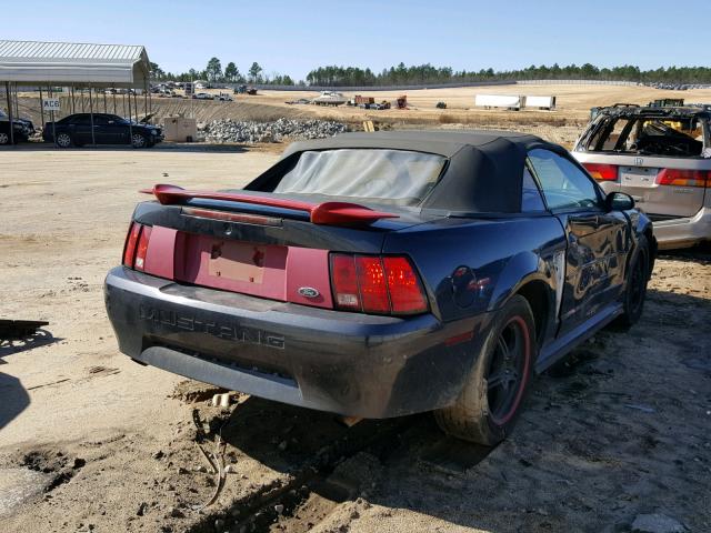 1FAFP44441F166262 - 2001 FORD MUSTANG BLACK photo 4