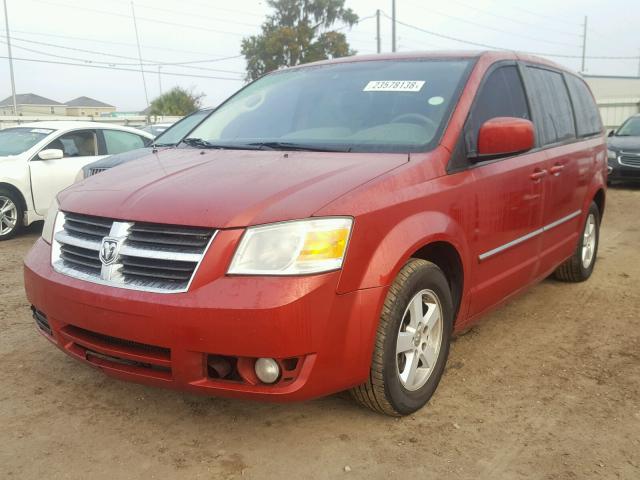 1D8HN54PX8B108426 - 2008 DODGE GRAND CARA RED photo 2