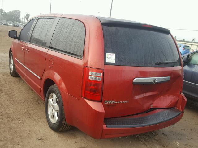 1D8HN54PX8B108426 - 2008 DODGE GRAND CARA RED photo 3