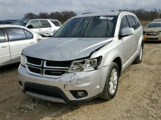 3C4PDCBG8DT555298 - 2013 DODGE JOURNEY SX SILVER photo 2