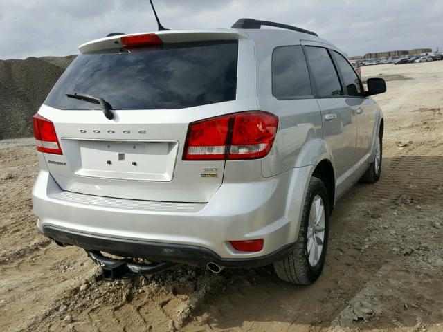 3C4PDCBG8DT555298 - 2013 DODGE JOURNEY SX SILVER photo 4