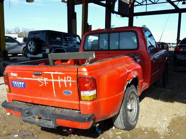 1FTCR10U6PPB10404 - 1993 FORD RANGER RED photo 4