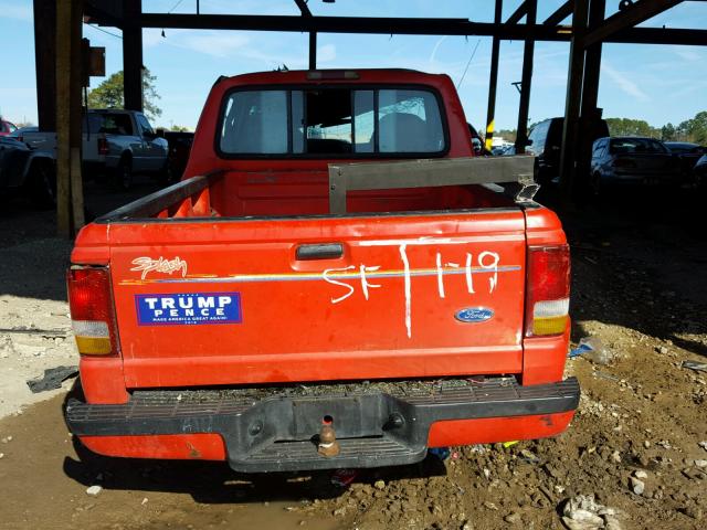 1FTCR10U6PPB10404 - 1993 FORD RANGER RED photo 9