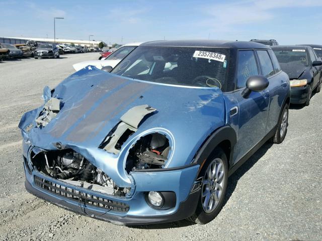 WMWLN5C5XH2E32744 - 2017 MINI COOPER CLU BLUE photo 2