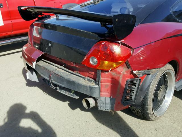 KMHHN65F73U034210 - 2003 HYUNDAI TIBURON GT RED photo 9