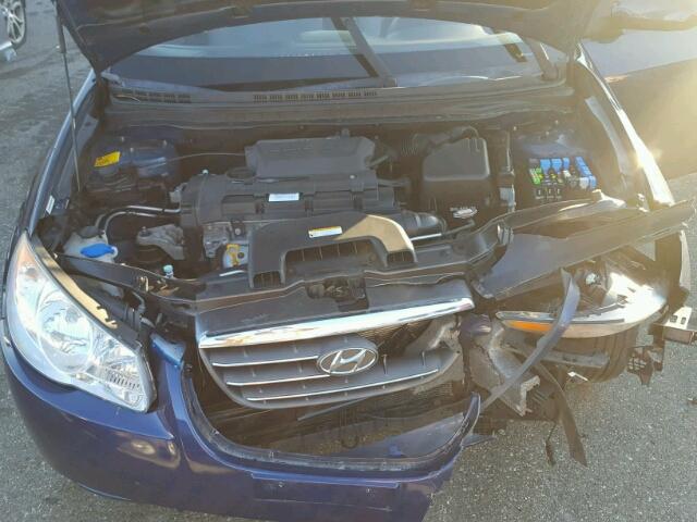 KMHDU46D79U817605 - 2009 HYUNDAI ELANTRA GL BLUE photo 7