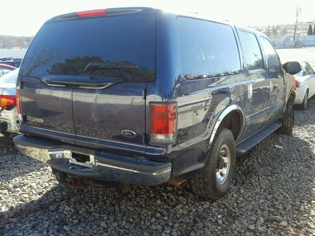 1FMNU41S74EC05790 - 2004 FORD EXCURSION BLACK photo 4