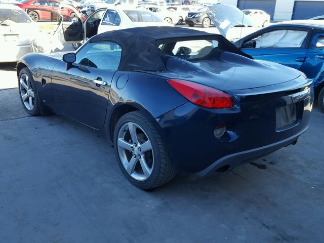 1G2MB35B07Y109159 - 2007 PONTIAC SOLSTICE BLUE photo 3