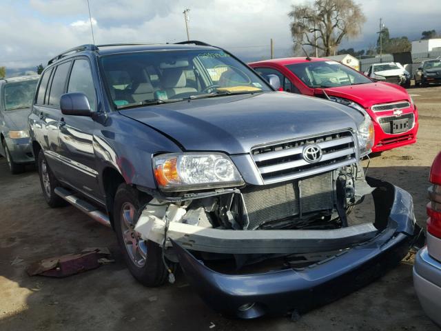 JTEDP21A250043533 - 2005 TOYOTA HIGHLANDER BLUE photo 1