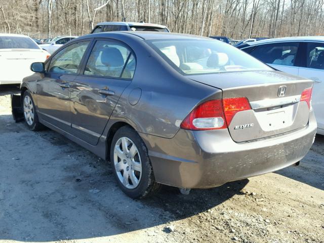 2HGFA1F53BH533847 - 2011 HONDA CIVIC LX GRAY photo 3