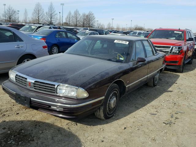 1G3CX52K6S4317863 - 1995 OLDSMOBILE 98 REGENCY MAROON photo 2