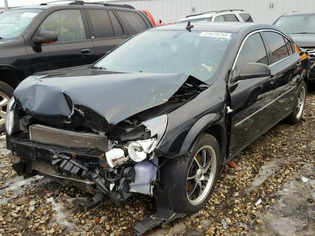 1G8ZS57B08F283847 - 2008 SATURN AURA XE BLACK photo 2