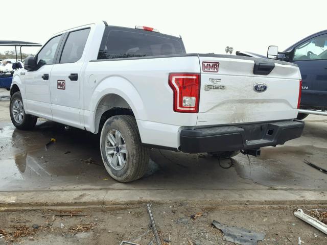 1FTEW1CF8HKD05692 - 2017 FORD F150 SUPER WHITE photo 3