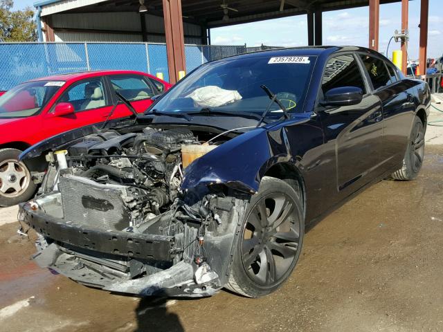 2C3CDXBG9CH178529 - 2012 DODGE CHARGER SE BLUE photo 2