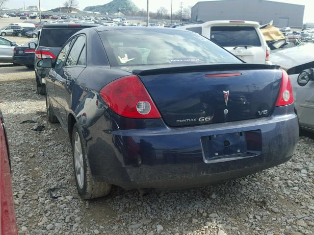 1G2ZG57N984277286 - 2008 PONTIAC G6 BASE BLUE photo 3