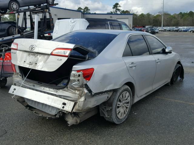 4T4BF1FK9CR196623 - 2012 TOYOTA CAMRY BASE SILVER photo 4