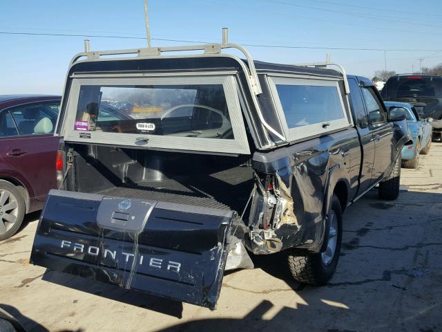 1N6DD26T54C458590 - 2004 NISSAN FRONTIER K BLACK photo 4