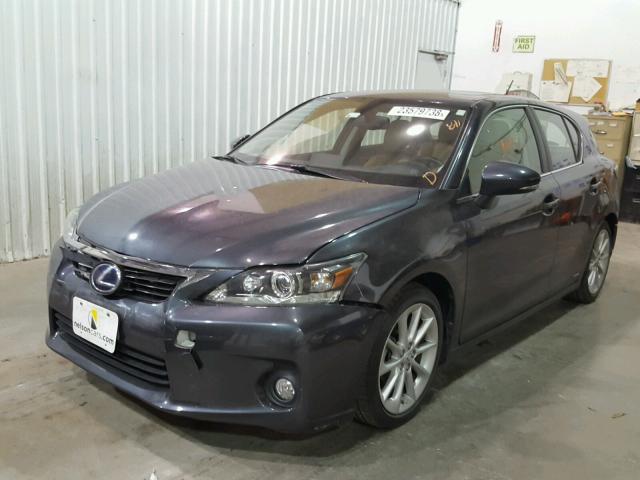 JTHKD5BH6B2031403 - 2011 LEXUS CT 200 BLACK photo 2