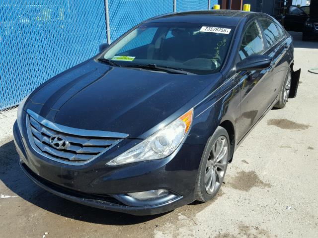 5NPEC4AC9BH269469 - 2011 HYUNDAI SONATA SE BLUE photo 2