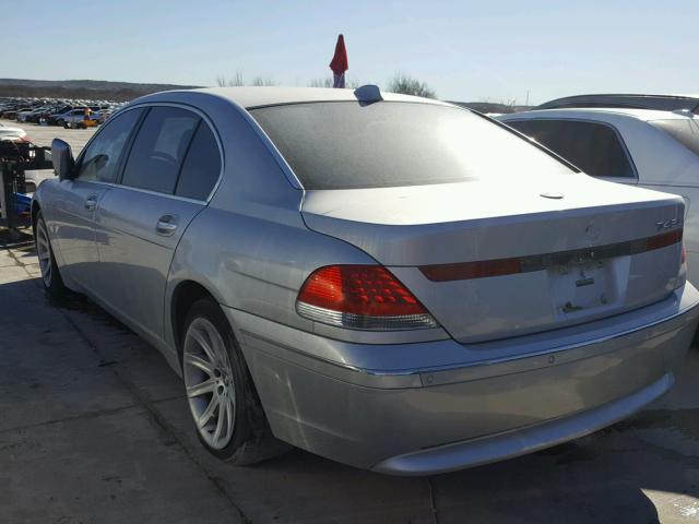 WBAGN63575DS57261 - 2005 BMW 745 LI SILVER photo 3