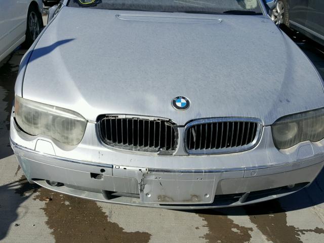 WBAGN63575DS57261 - 2005 BMW 745 LI SILVER photo 7