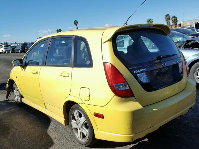 JS2RC41H735207931 - 2003 SUZUKI AERIO SX YELLOW photo 3