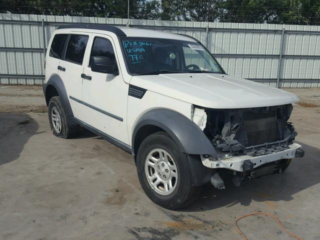 1D8GU28K98W205797 - 2008 DODGE NITRO SXT WHITE photo 1