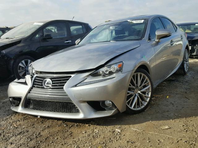 JTHBF1D25E5038602 - 2014 LEXUS IS 250 SILVER photo 2