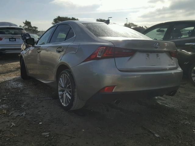 JTHBF1D25E5038602 - 2014 LEXUS IS 250 SILVER photo 3