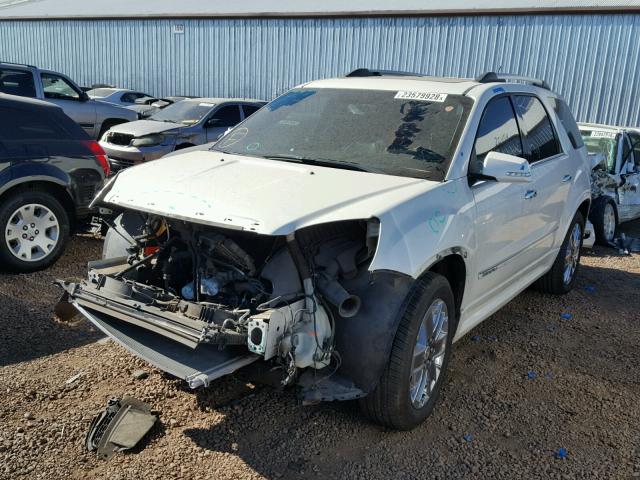 1GKKRTED3BJ277514 - 2011 GMC ACADIA DEN WHITE photo 2